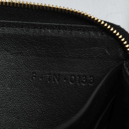 Celine Spazzolato Calfskin Large Zip Around Multifunction Wallet Black 8 of 8
