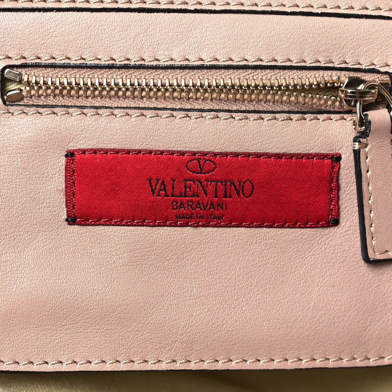 Valentino Garavani Vitello Mini Rockstud Tote Poudre 5 of 7