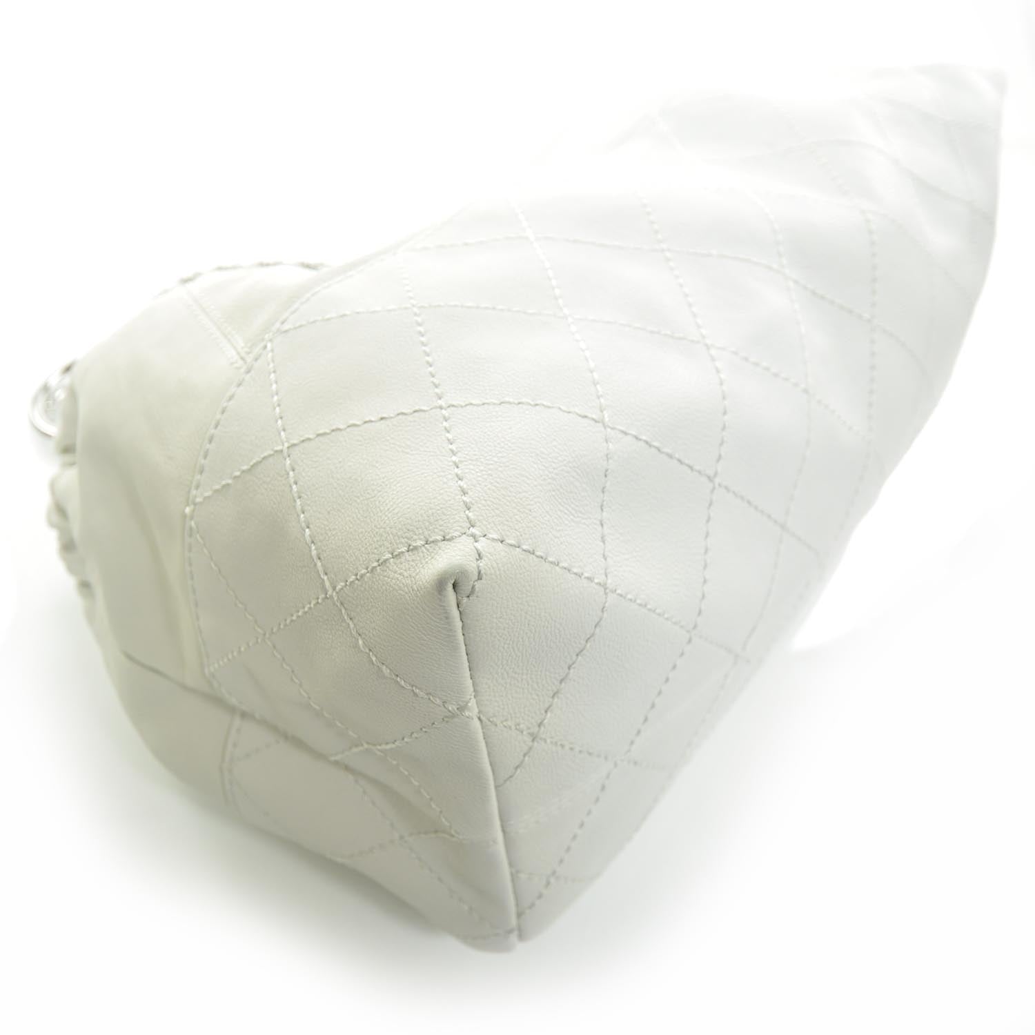 Chanel Leather Baby Coco Cabas White 5 of 11