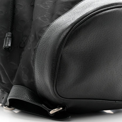 Gucci Econyl Nylon Monogram Off The Grid Drawstring Bucket Backpack Black 9 of 10