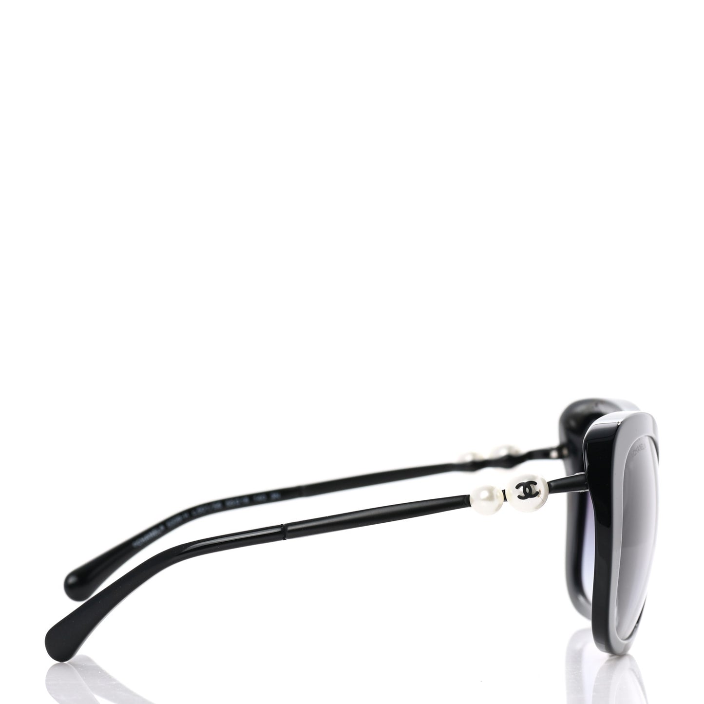 Acetate Butterfly Winter Pearl Sunglasses 5339-H Black