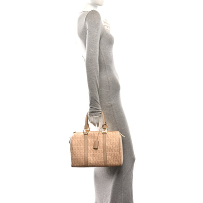 Fendi Zucchino Spalmati Vitello Boston Vacchetta Camelia 2 of 10