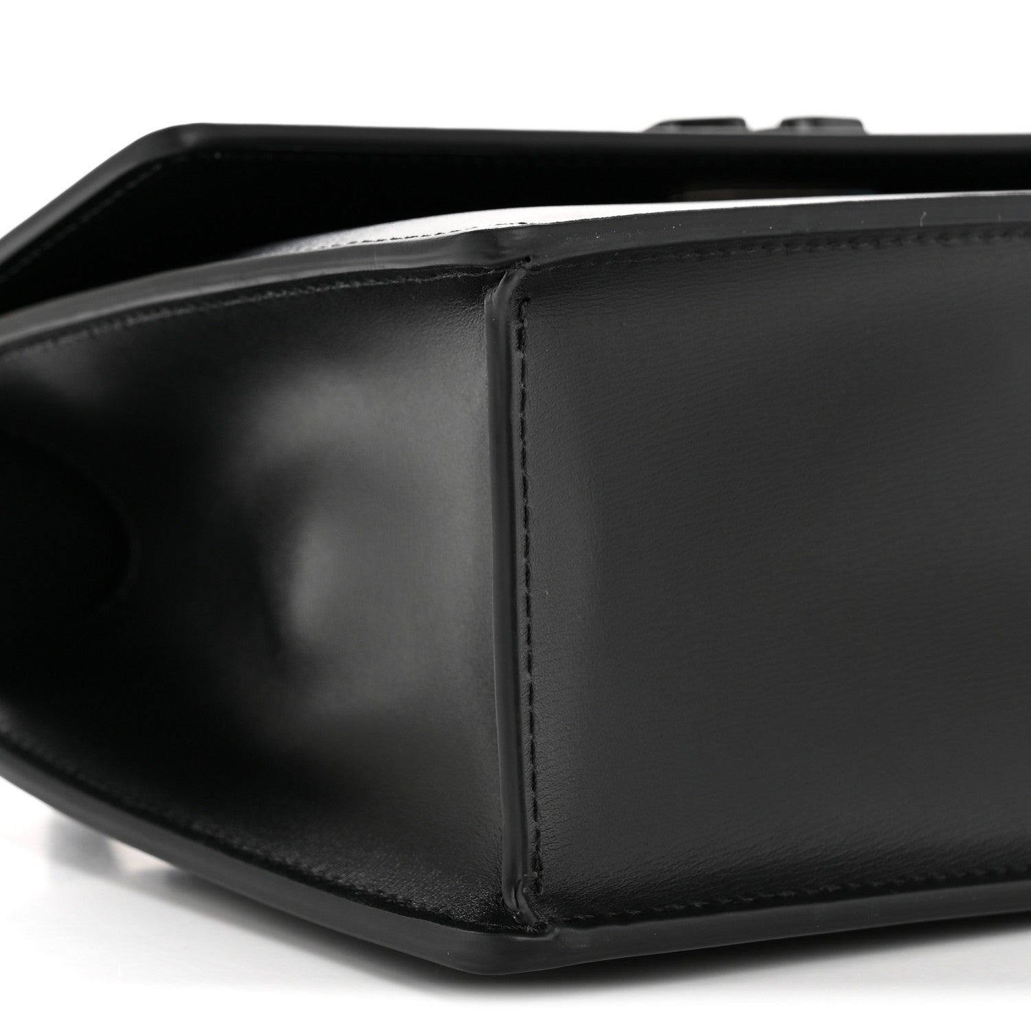 Off-White Calfskin Jitney 1.4 Top Handle Bag Black 8 of 9