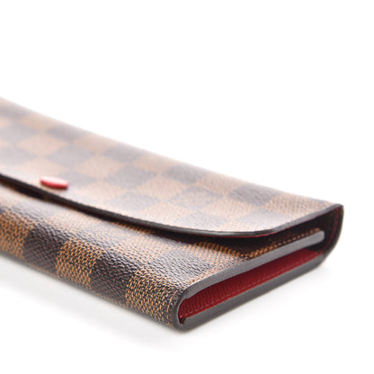 Louis Vuitton Damier Ebene Emilie Wallet Red 11 of 11