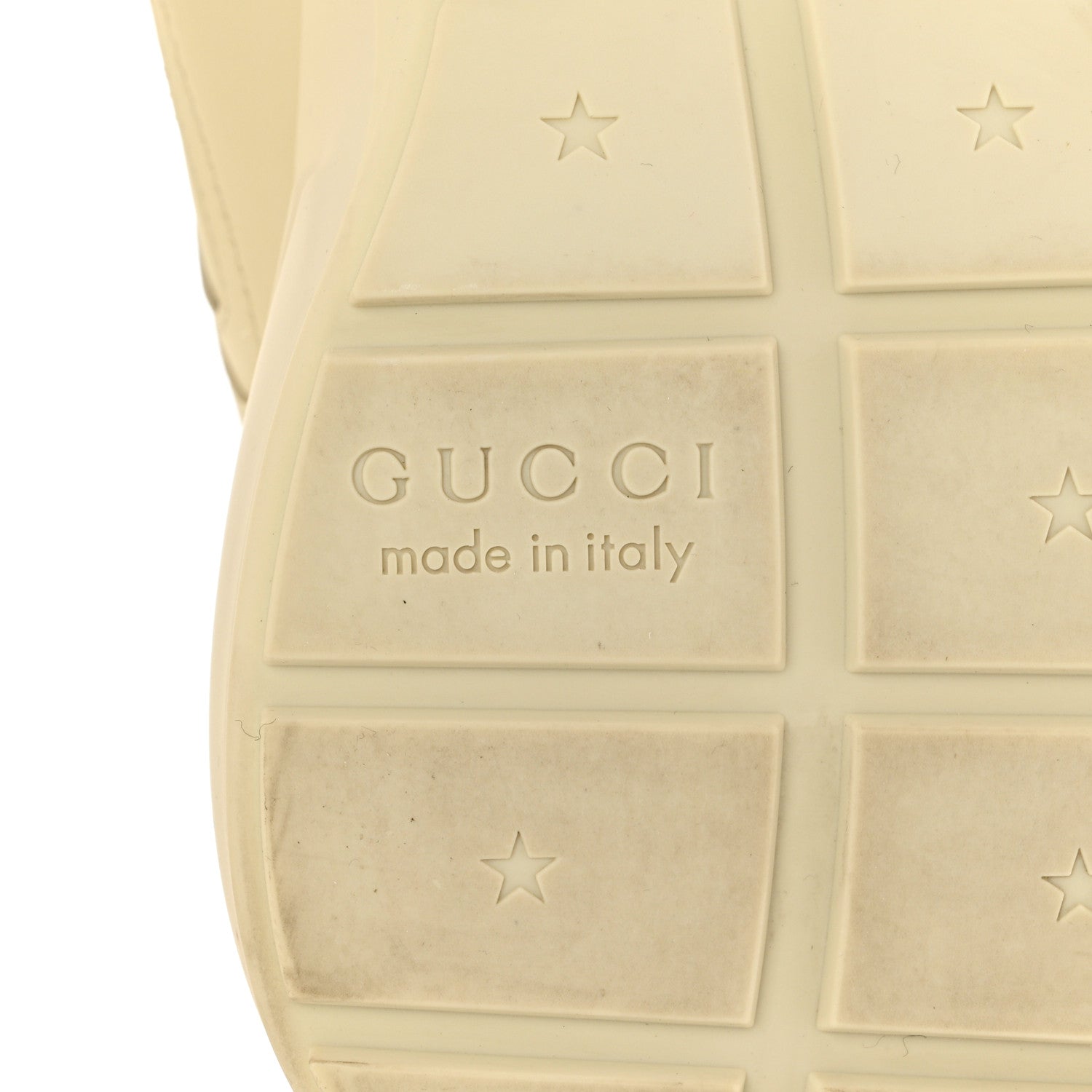 Gucci Calfskin Logo Womens Rhyton Sneakers 40 Ivory 8 of 8