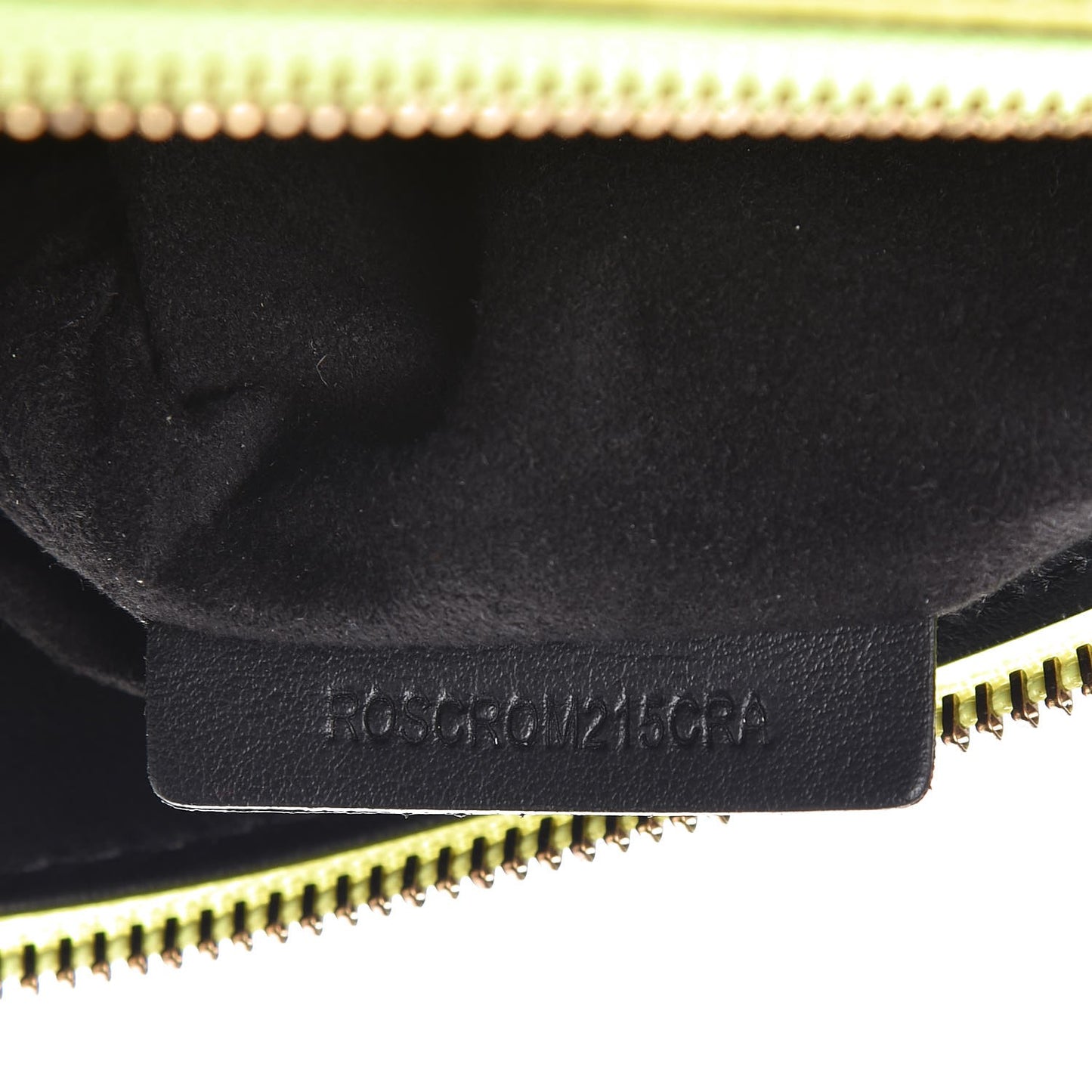 Soft Calfskin Large Duncan Zip Pouch Neon Yellow