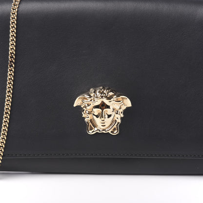 Versace Vitello Palazzo Medusa Evening Clutch Bag Black 9 of 9