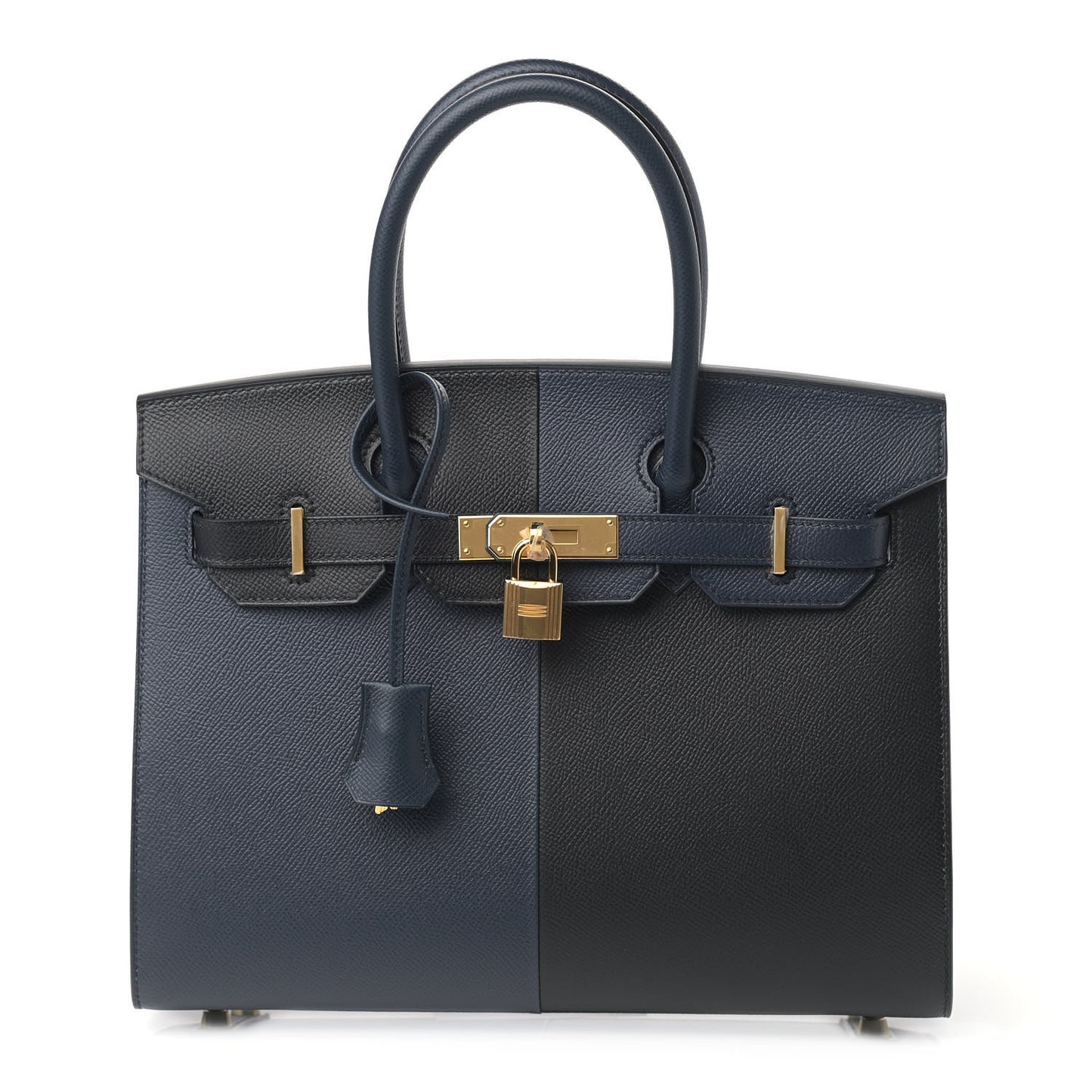 Epsom Casaque Birkin Sellier 30 Bleu Indigo Black Bleu Frida