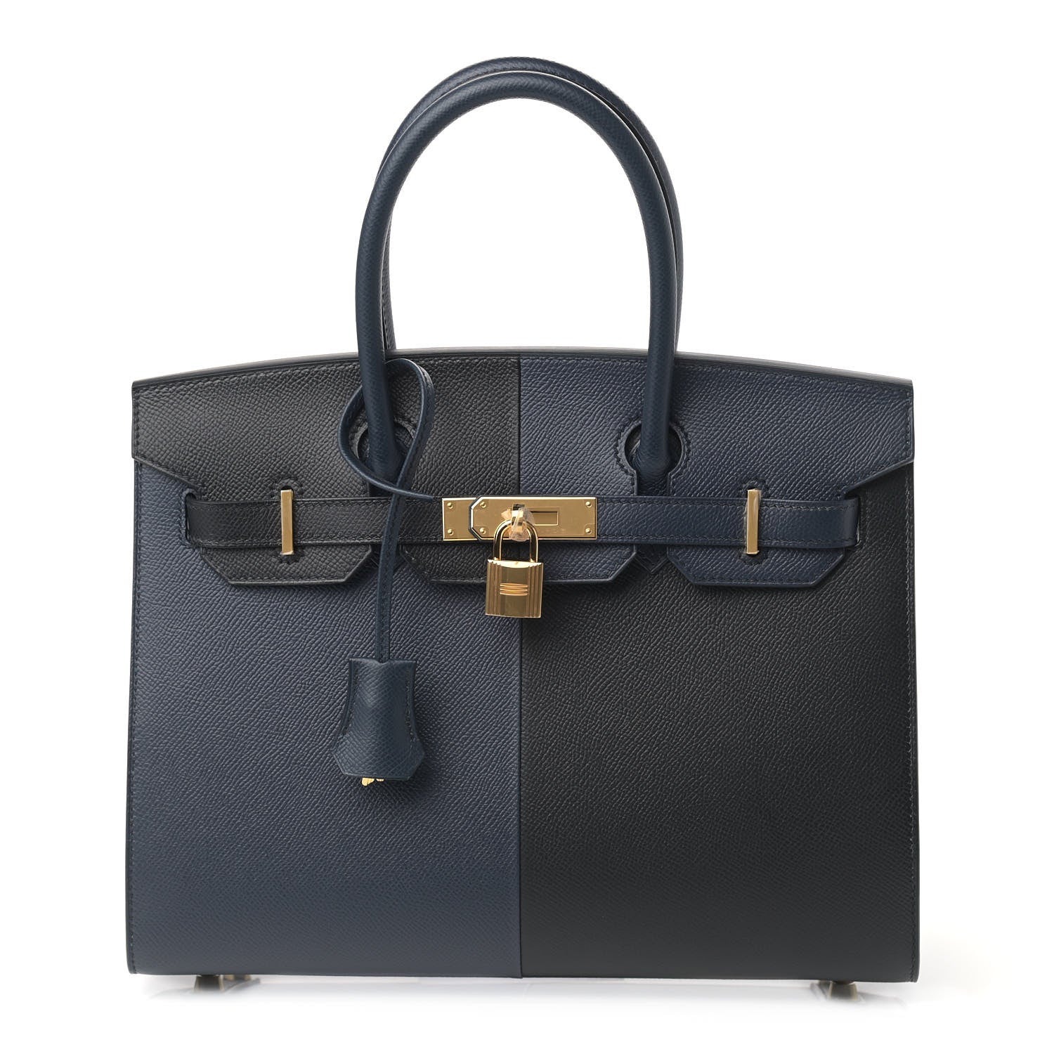 Hermes Epsom Casaque Birkin Sellier 30 Bleu Indigo Black Bleu Frida 1 of 14
