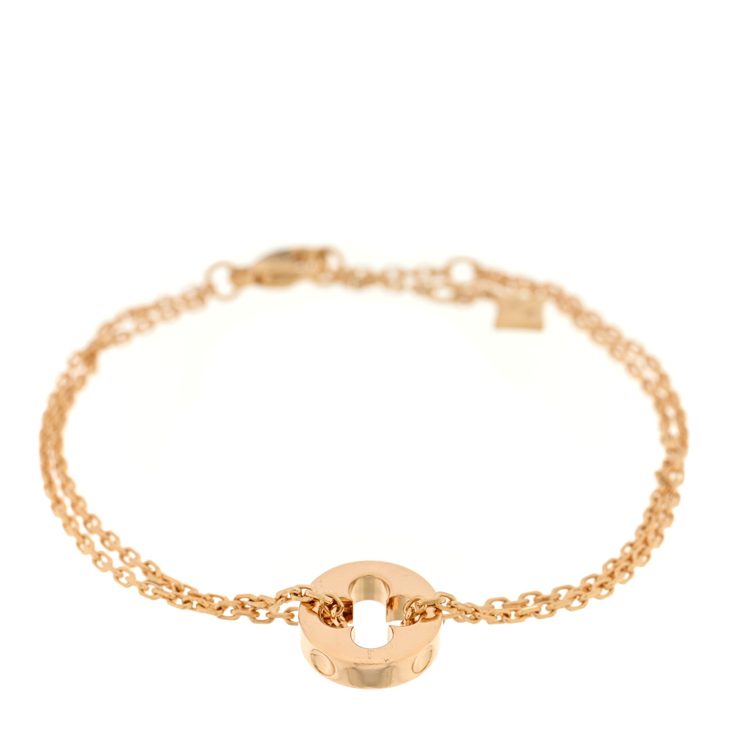 Louis Vuitton 18K Yellow Gold Empreinte Chain Bracelet 1 of 4
