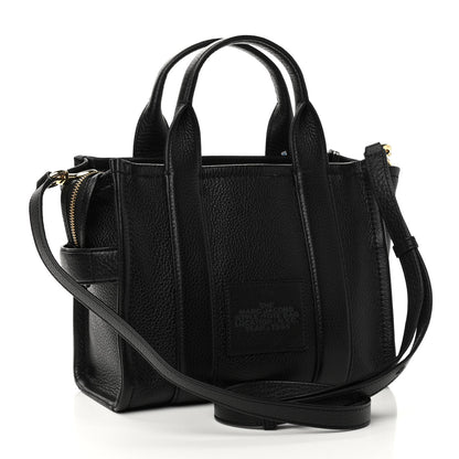 Marc Jacobs Grained Calfskin Small The Tote Bag Black 3 of 11