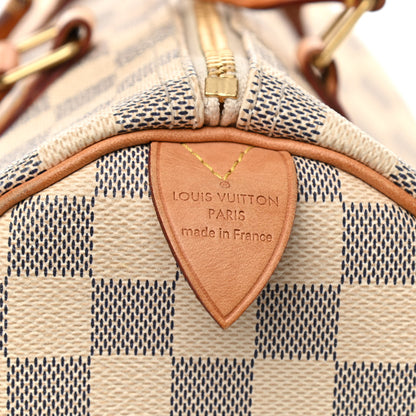 Louis Vuitton Damier Azur Speedy 30 6 of 10