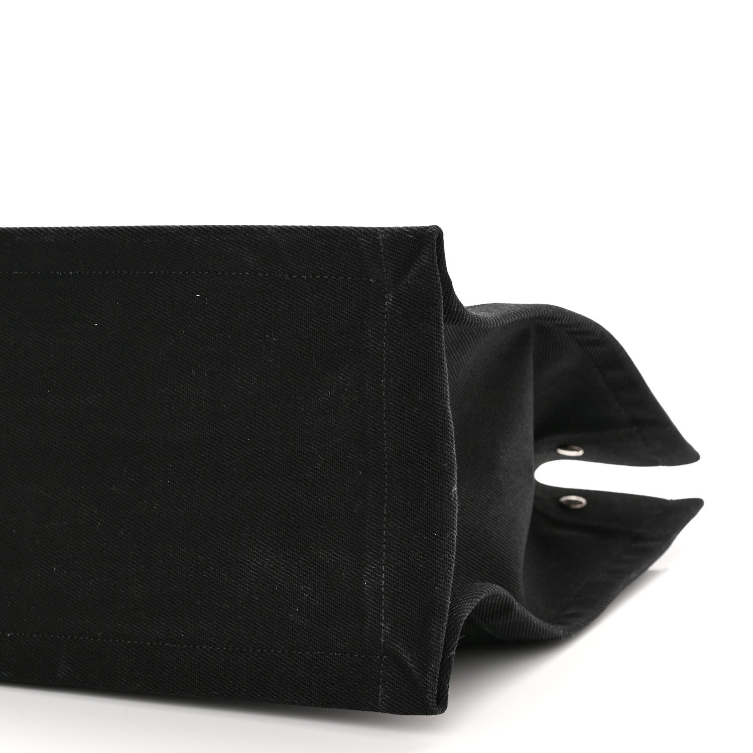 Saint Laurent Linen Calfskin Rive Gauche Tote Black 10 of 12