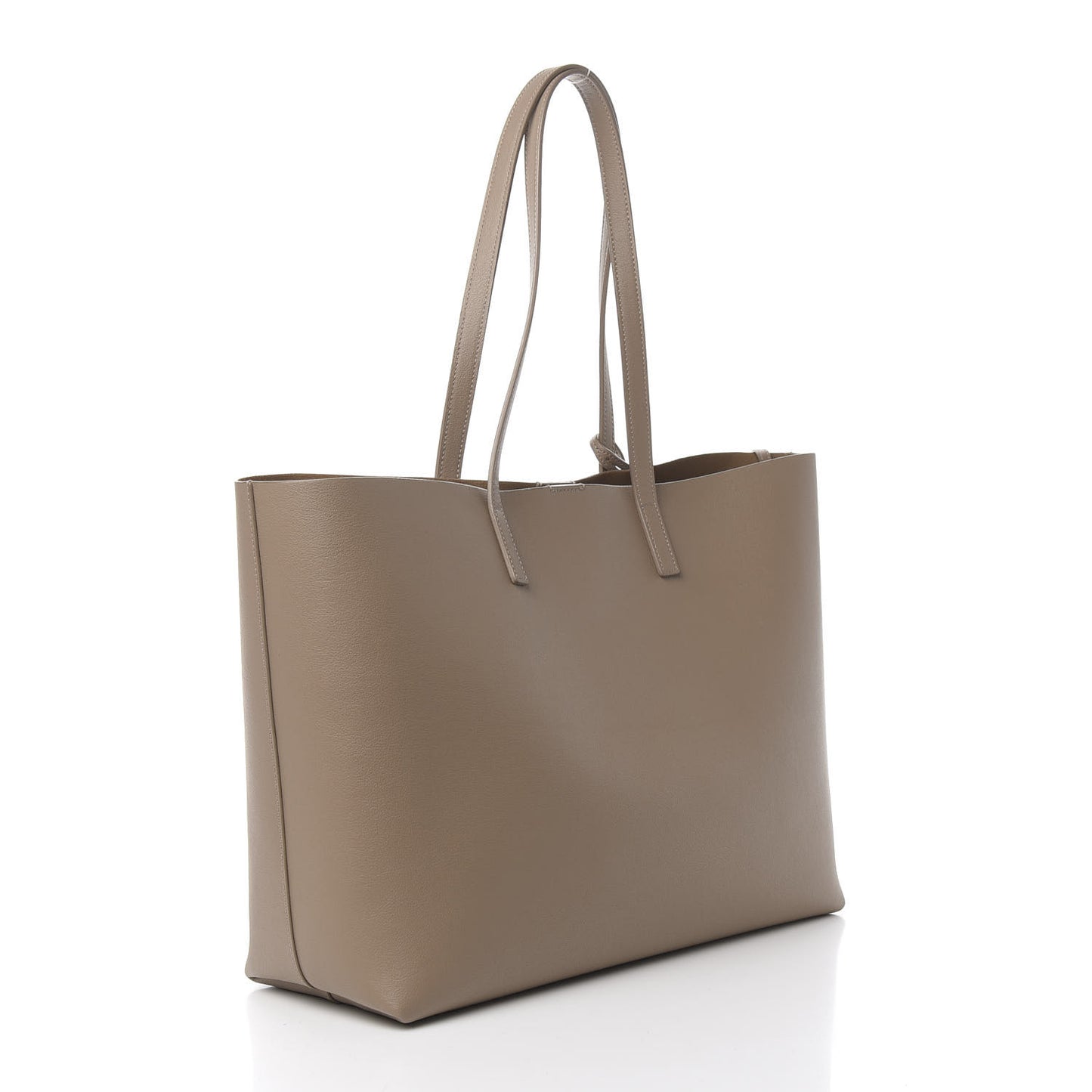 Calfskin Large Shopping Tote Dusty Gray