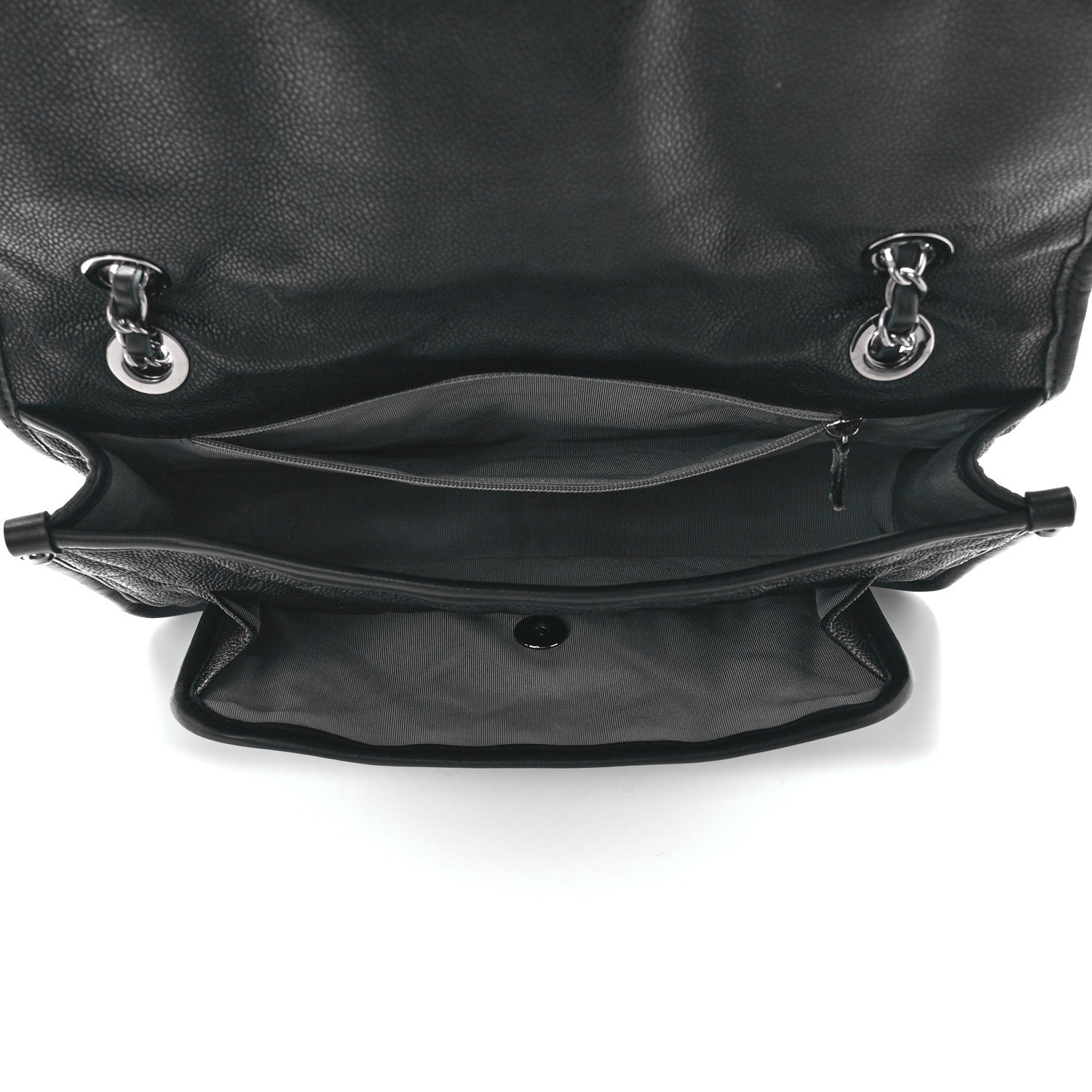 Chanel Caviar Quilted Medium French Riviera Flap Black 6 of 14