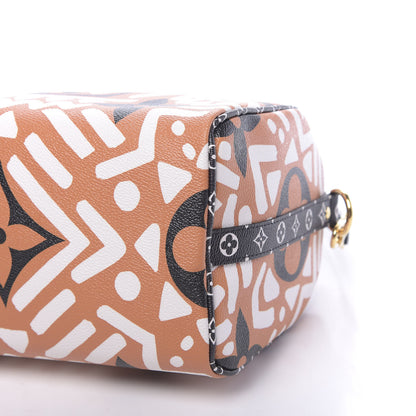 Louis Vuitton Monogram Giant Crafty Speedy Bandouliere 25 Creme Caramel 9 of 9