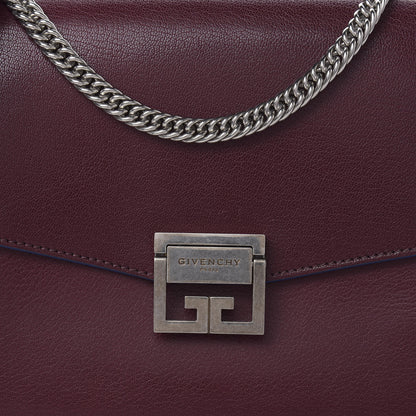 Givenchy Goatskin Suede Medium GV3 Shoulder Bag Aubergine Blue 9 of 9