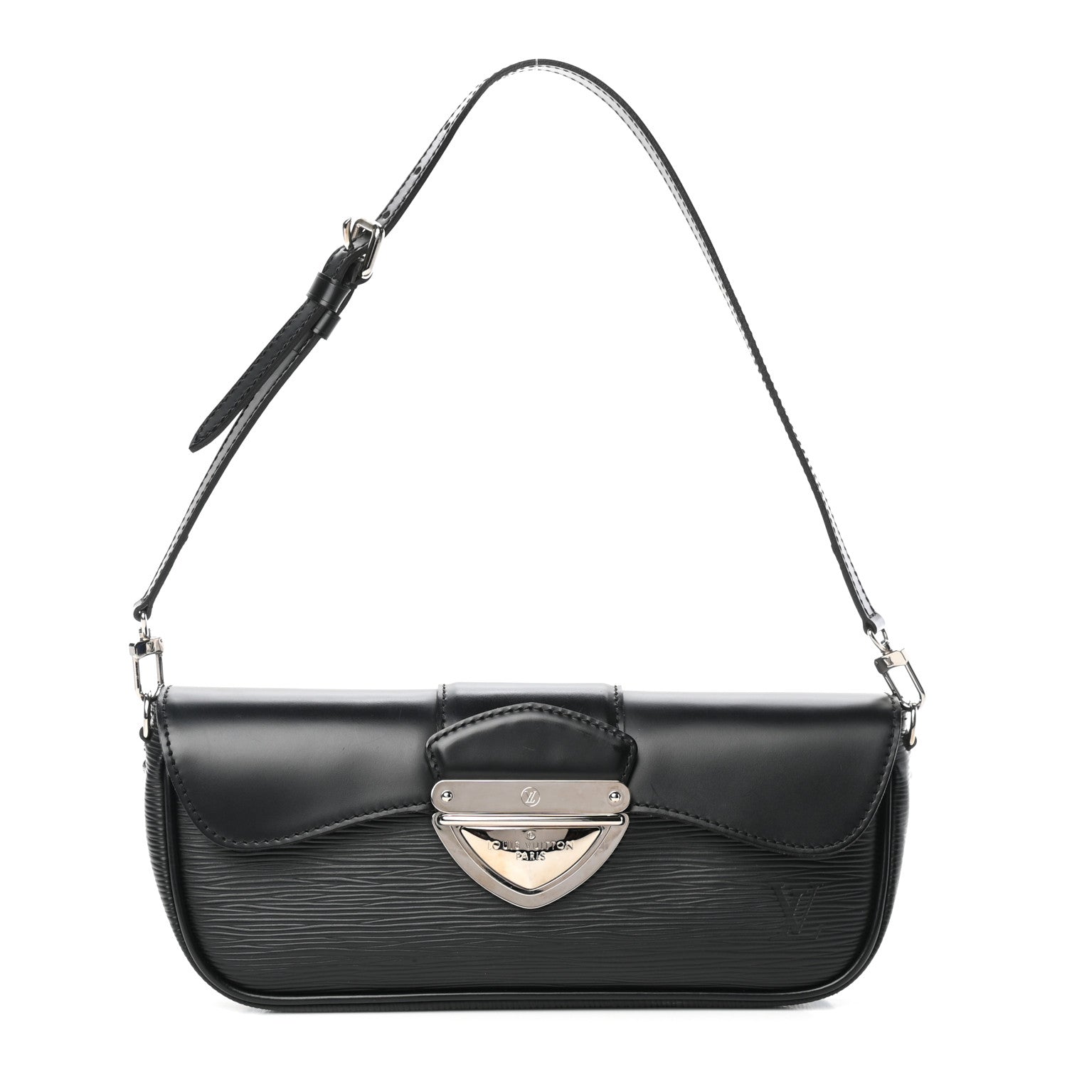 Louis Vuitton Epi Montaigne Clutch Black 1 of 4