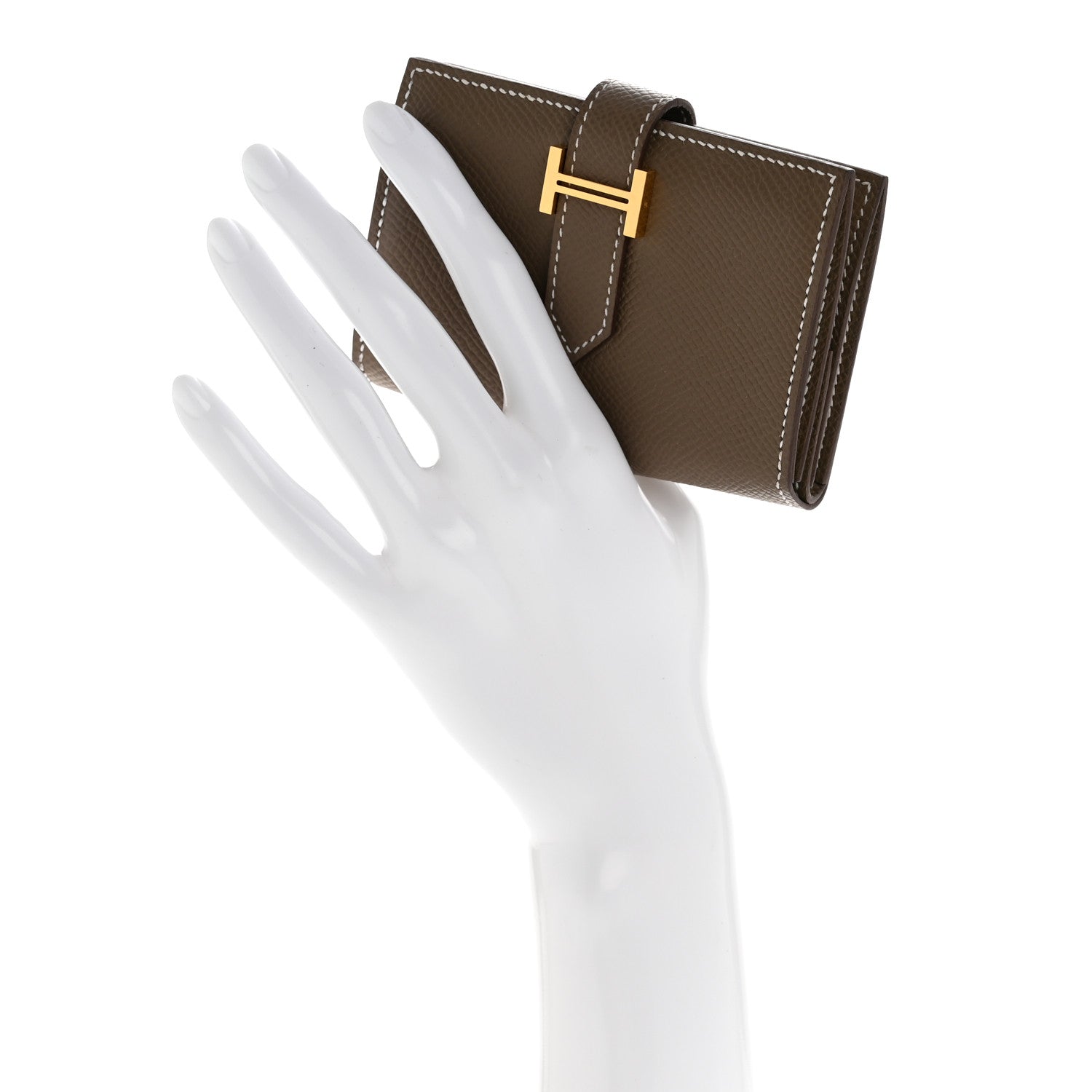 Hermes Epsom Mini Bearn Wallet Etoupe 2 of 11