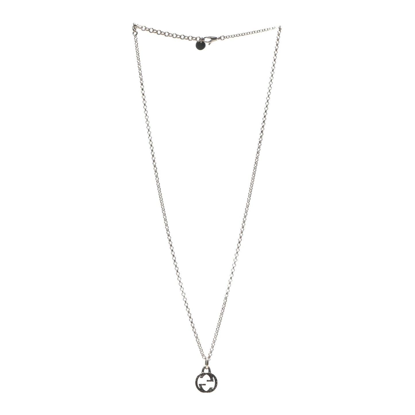 Sterling Silver Interlocking G Pendant Necklace