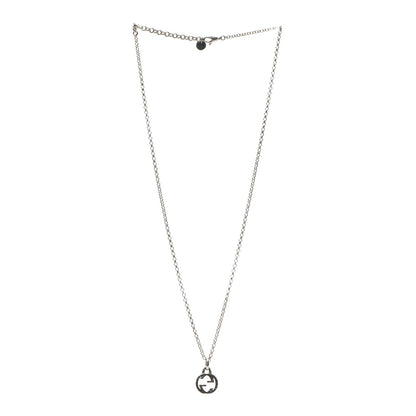 Gucci Sterling Silver Interlocking G Pendant Necklace 3 of 5