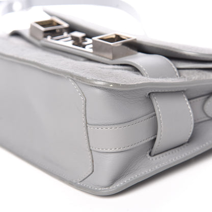 Proenza Schouler Calf Hair Mini PS11 Classic Shoulder Bag Grey 10 of 13
