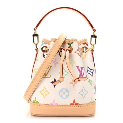 Louis Vuitton LV X TM Monogram Multicolor Nano Noe NV White 1 of 9