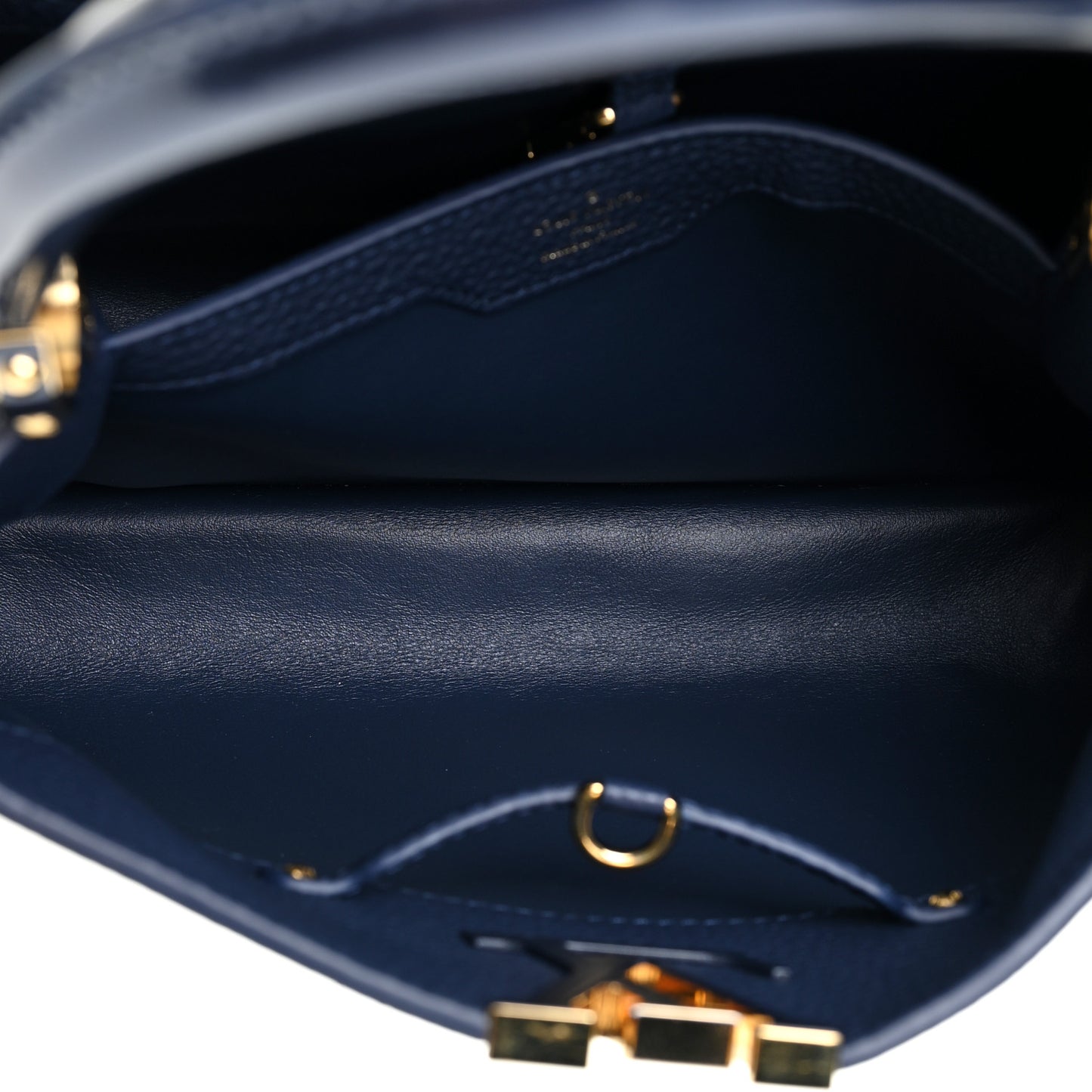 Taurillon Flower Chain Capucines MM Navy