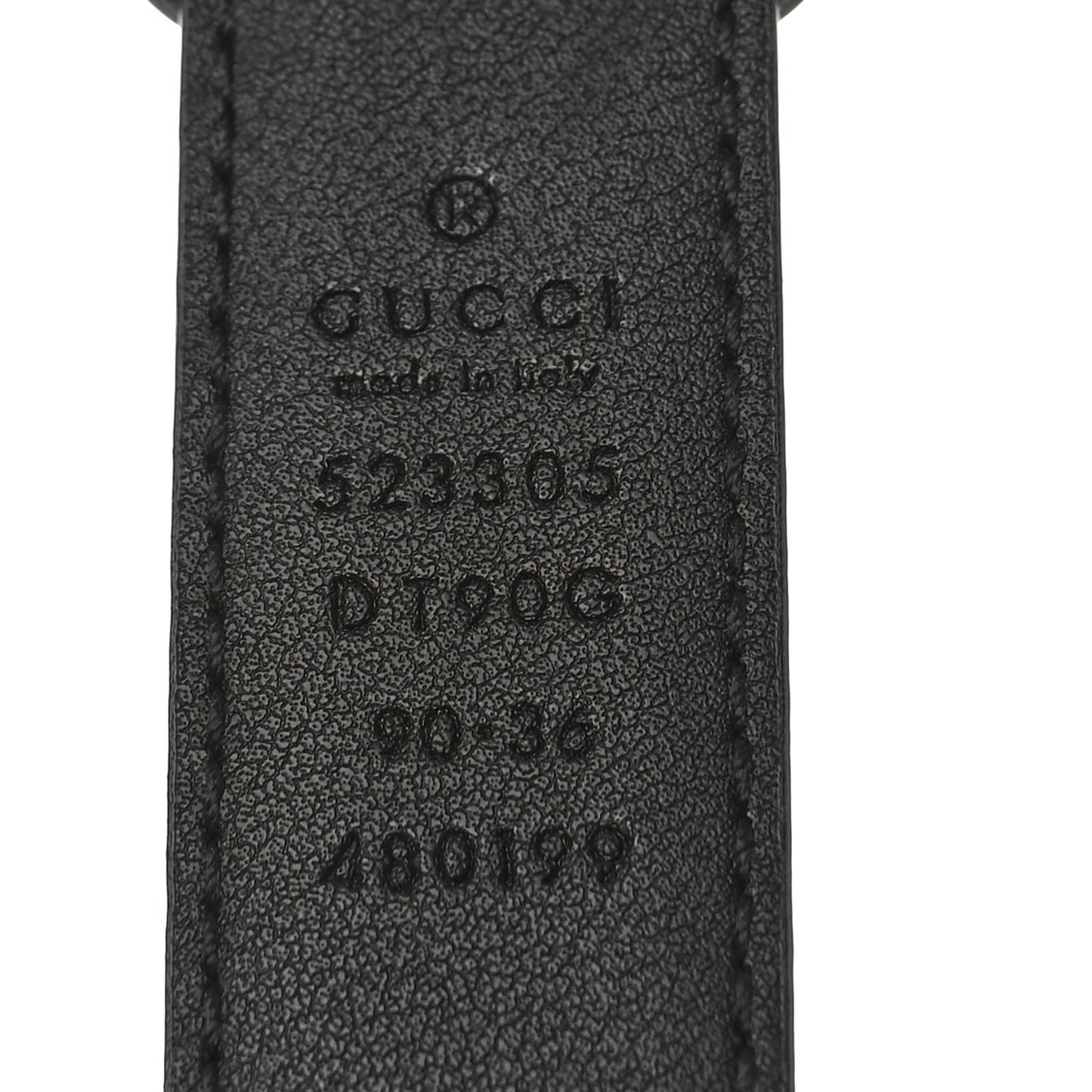 Calfskin Icaro G Cube 25mm Belt 90 36 Black
