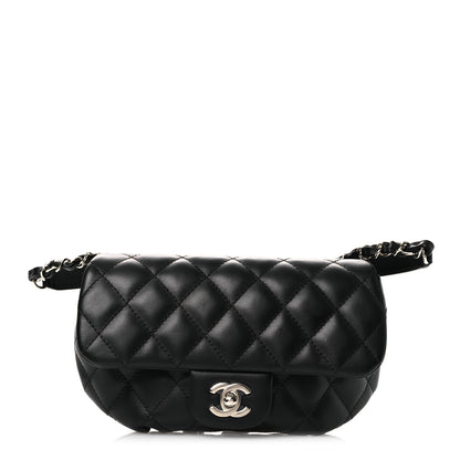 Chanel Calfskin Quilted CC Uniform Flap Belt Bag Black 1 of 13
