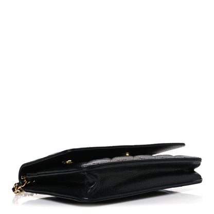 Chanel Caviar Quilted Wallet on Chain WOC Black 4 of 11