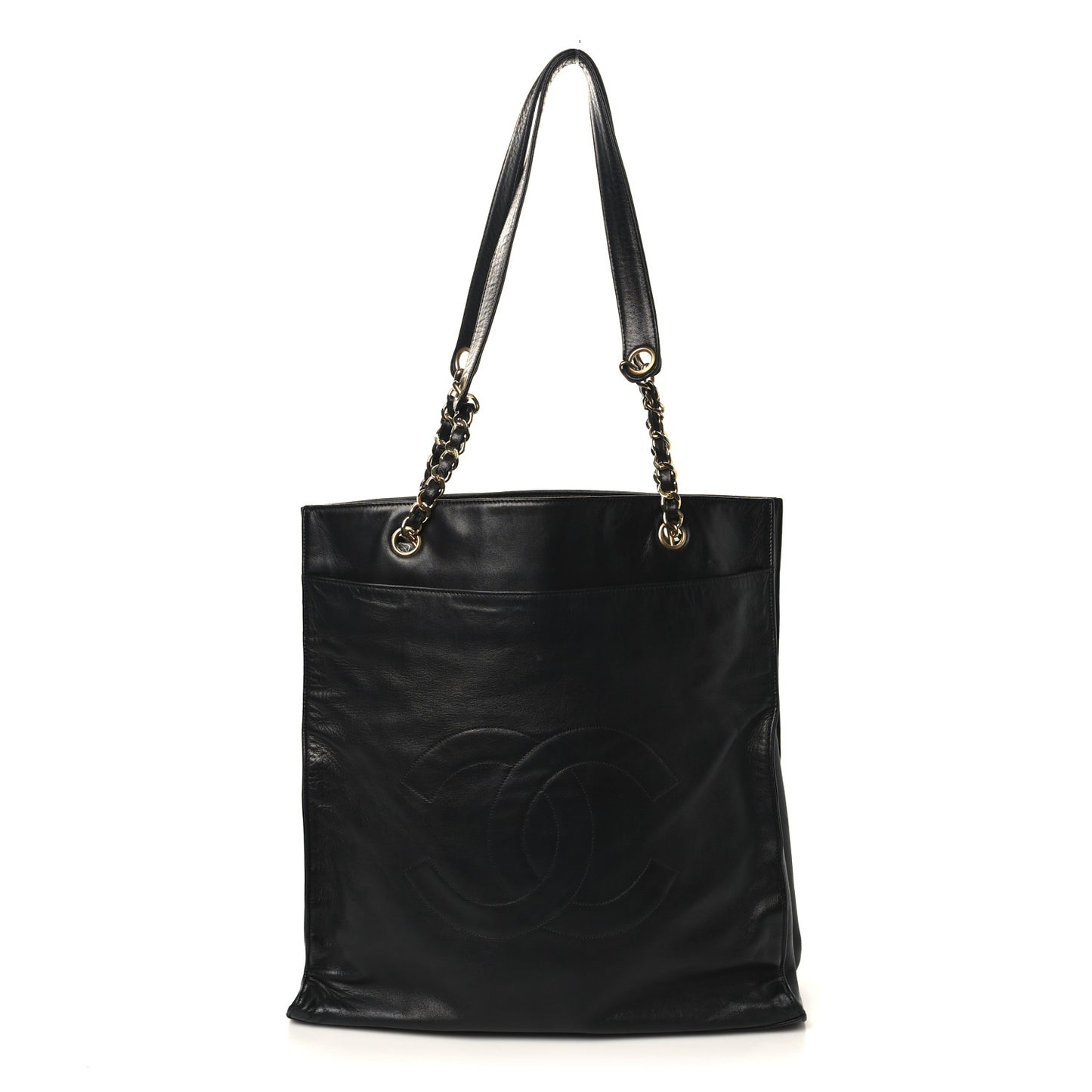 Lambskin CC Shoulder Bag Black