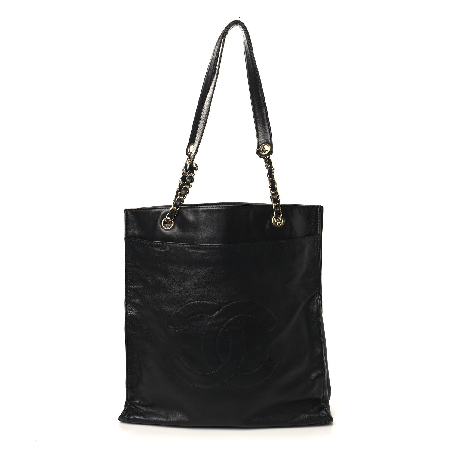 Chanel Lambskin CC Shoulder Bag Black 1 of 10