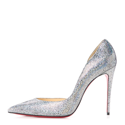 Christian Louboutin Patent Glitter Disco Ball Iriza 100 Pumps 40.5 Purple Pop Multicolor 1 of 8