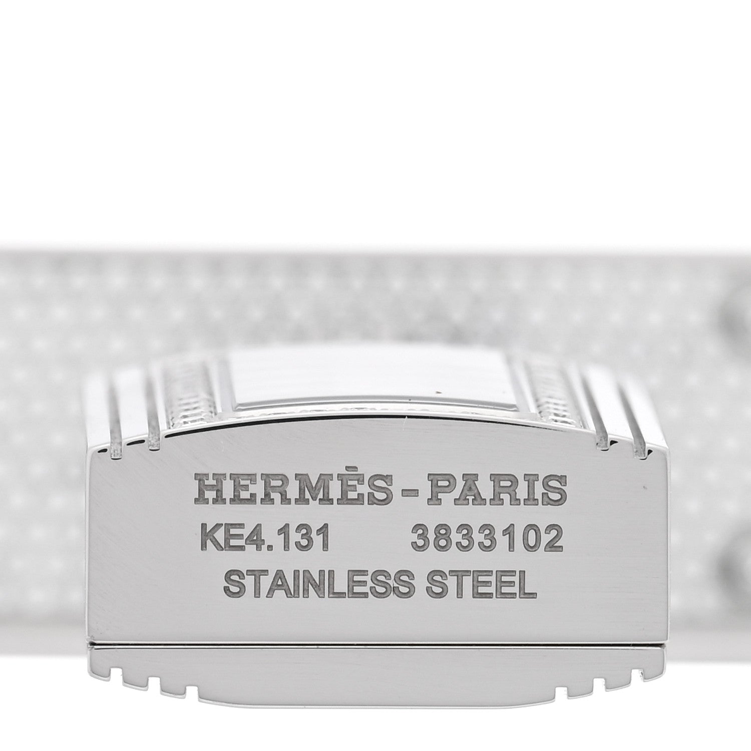 Hermes Stainless Steel Diamond Pave 16mm Kelly Quartz Watch 4 of 6
