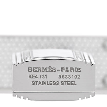 Hermes Stainless Steel Diamond Pave 16mm Kelly Quartz Watch 4 of 6