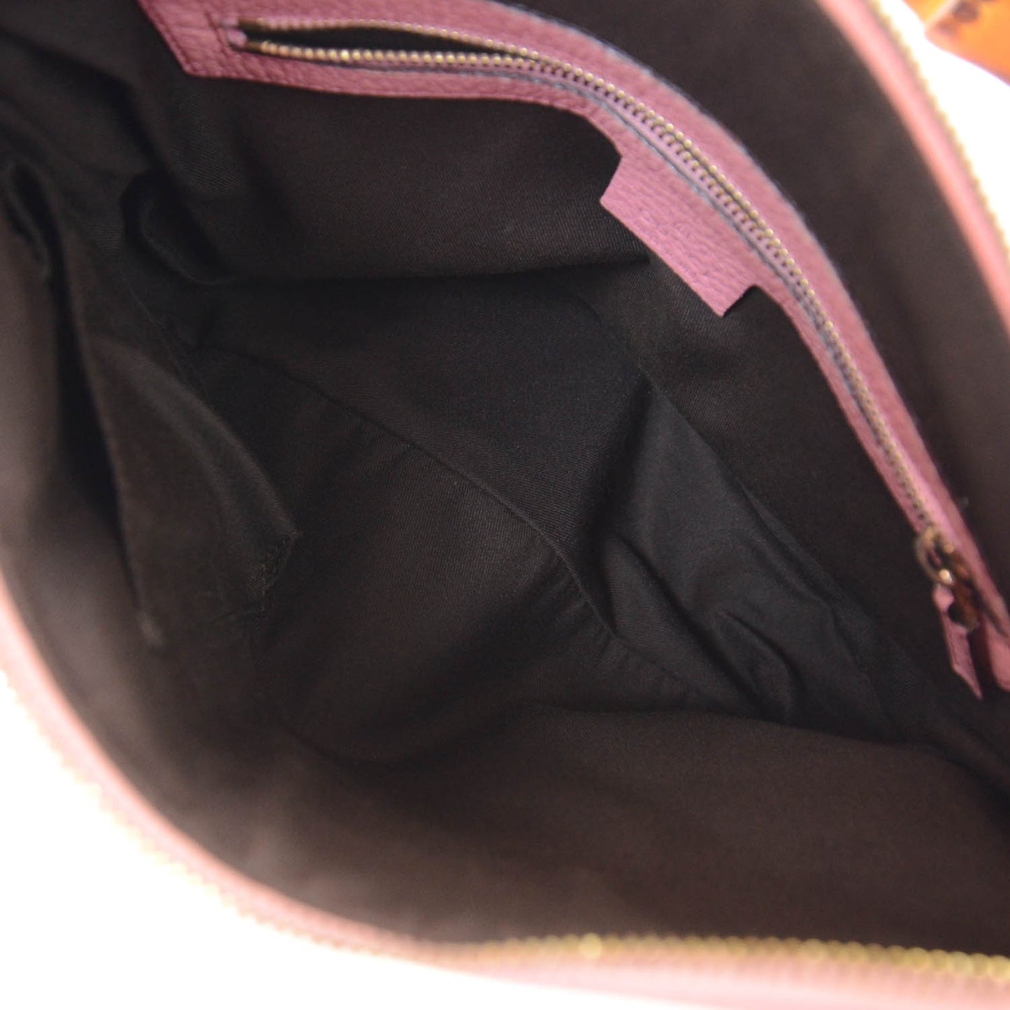 Calfskin Bamboo Anita Top Handle Bag Pink