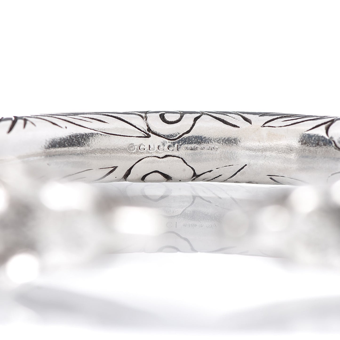 Sterling Silver Anger Forest Wolf Cuff Bracelet