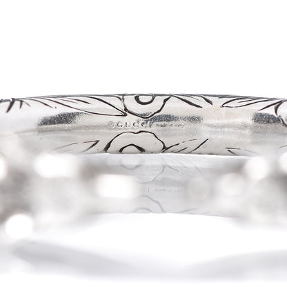Gucci Sterling Silver Anger Forest Wolf Cuff Bracelet 5 of 6