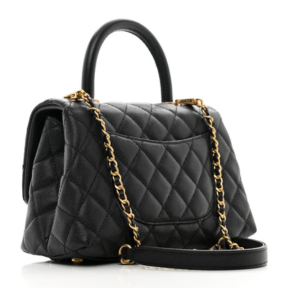 Chanel Caviar Quilted Mini Coco Handle Flap Black 3 of 10