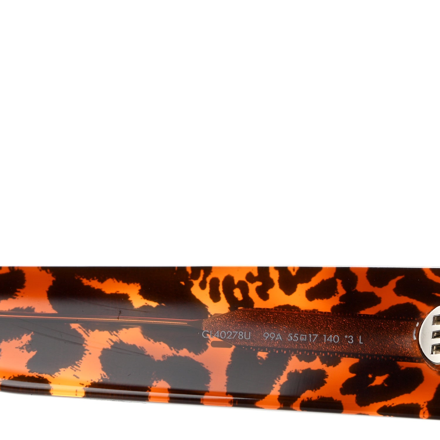 Celine Acetate Square Sunglasses CL40278U Leopard Havana 6 of 9