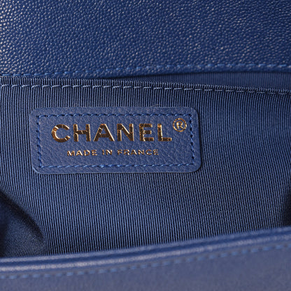 Chanel Caviar Quilted Small Boy Flap Dark Blue 6 of 9