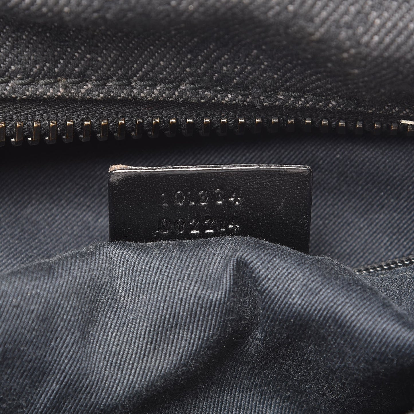 Denim Monogram Hobo Black