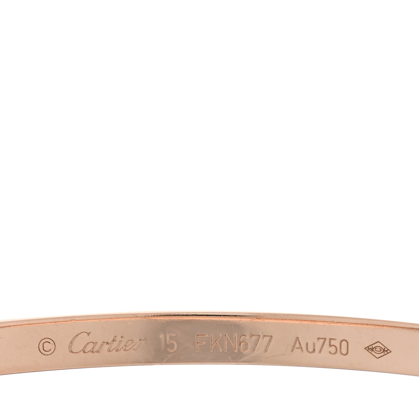 18K Pink Gold Small LOVE Bracelet 15