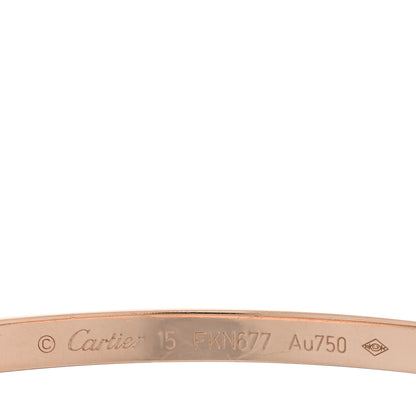 Cartier 18K Pink Gold Small LOVE Bracelet 15 3 of 5