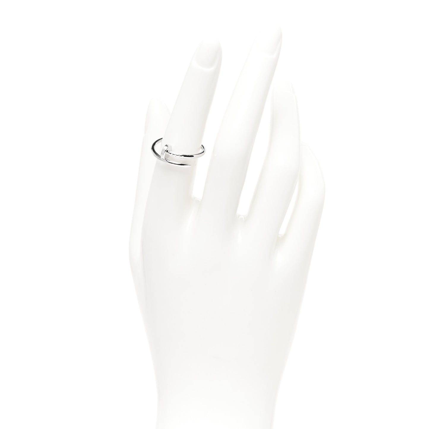 18K White Gold Small Juste Un Clou Ring 54 6.75