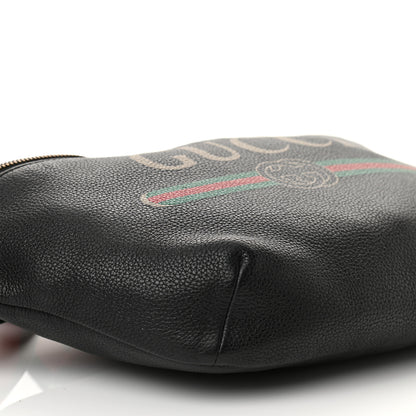 Gucci Grained Calfskin Logo Belt Bag Black 8 of 9