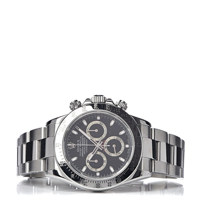 Rolex Stainless Steel 40mm Oyster Perpetual Daytona Cosmograph Watch Black 116520 3 of 8
