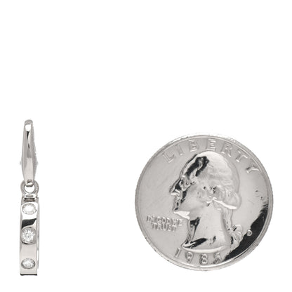 Cartier 18K White Gold Diamond LOVE Ring Charm 2 of 3