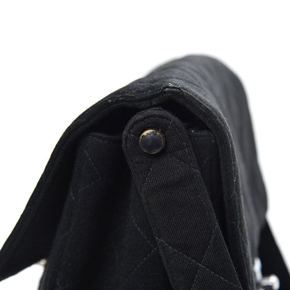 Chanel Jersey Quilted Double Sided Flap Black 15 of 15